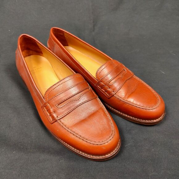 ♡ Sezane ♡ Andre Leather Loafers in Natural Heritage Brown - Picture 1 of 5